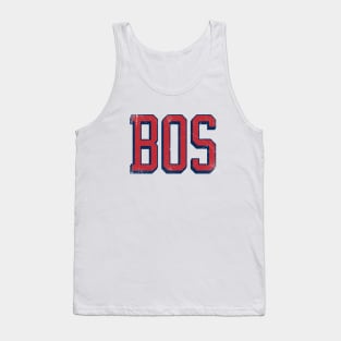 BOSton retro - White/Red Tank Top